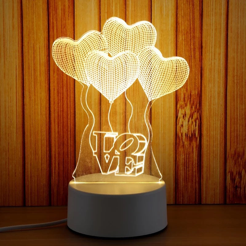 Magic night light for the bedside table