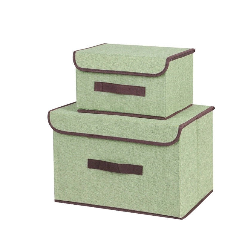 Elegant foldable storage box set for stylish organization