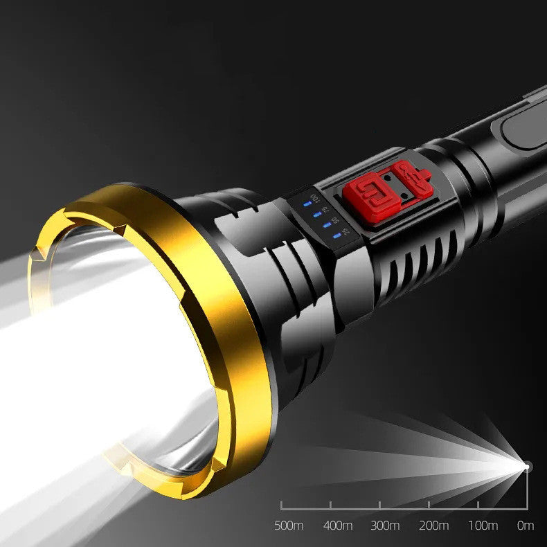 LED Flashlight: Super bright with 90000LM and USB rechargeable!