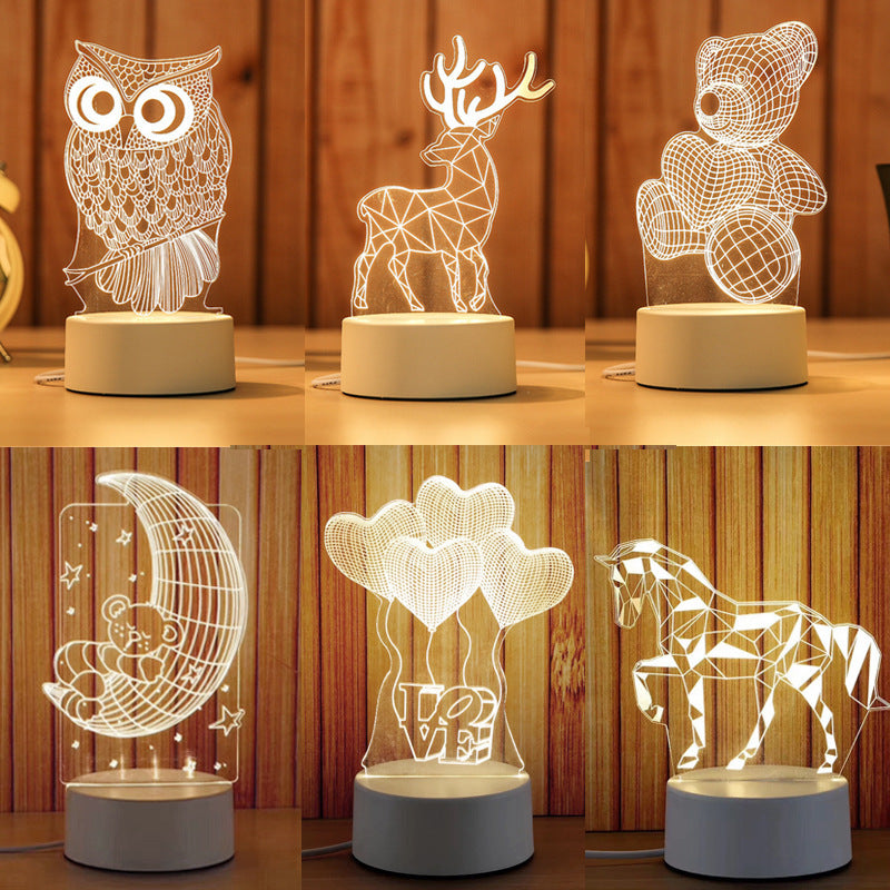 Magic night light for the bedside table