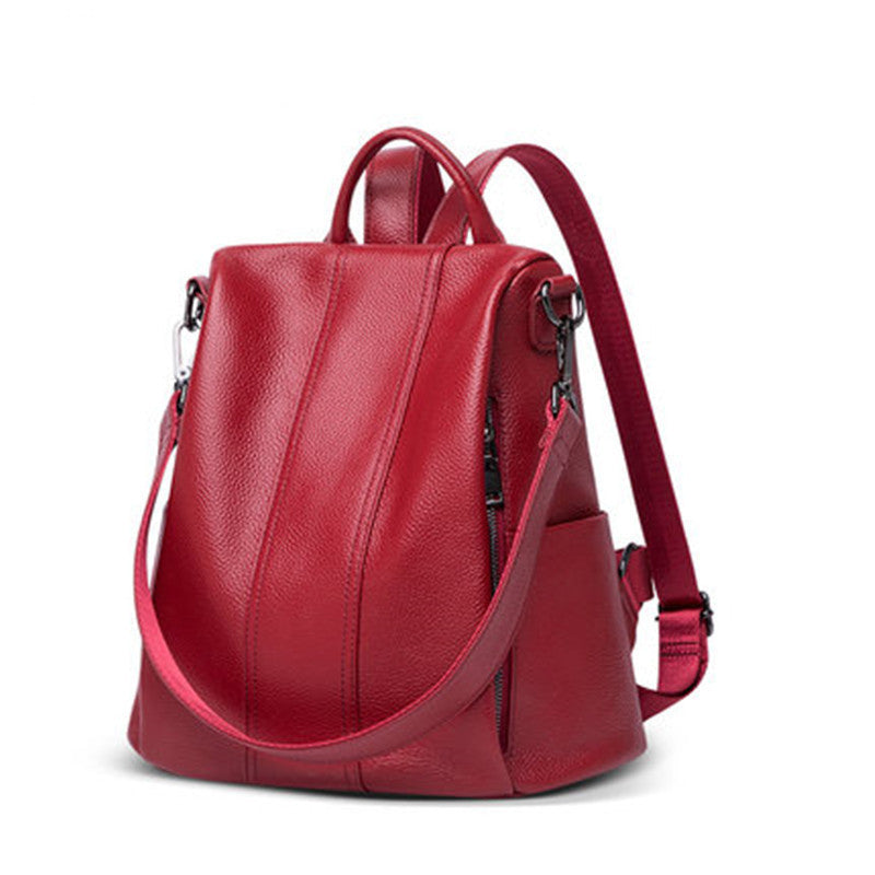 Elegant leather backpack for the stylish woman