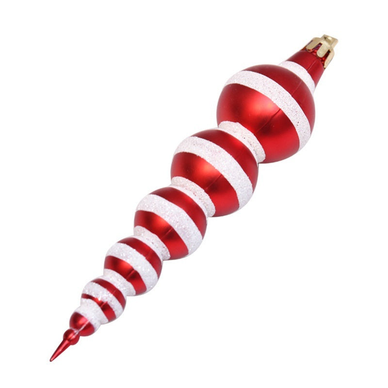 Juldekoration – Röda Kulspiror i Droppform (6-pack)