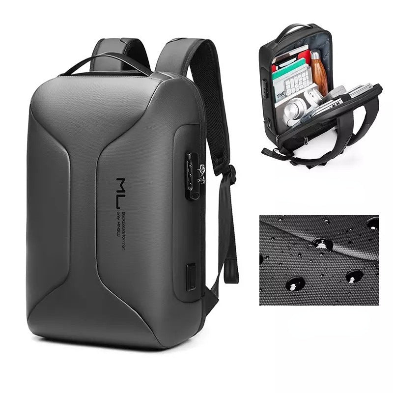 Stylish computer backpack with magical capacity!
