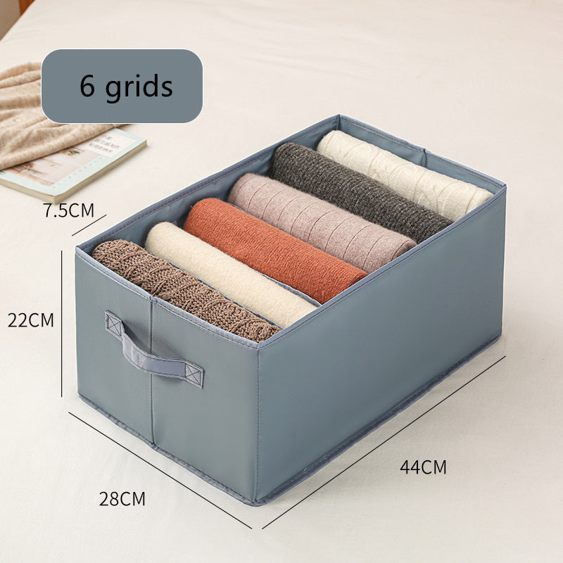 Clothing and underwear storage box in a sleek design