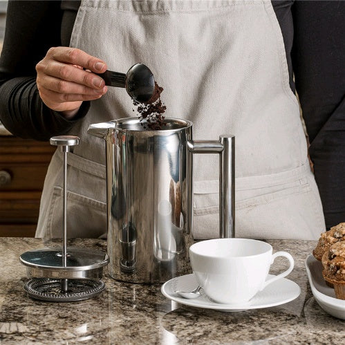Kaffepresskanna i rostfritt stål