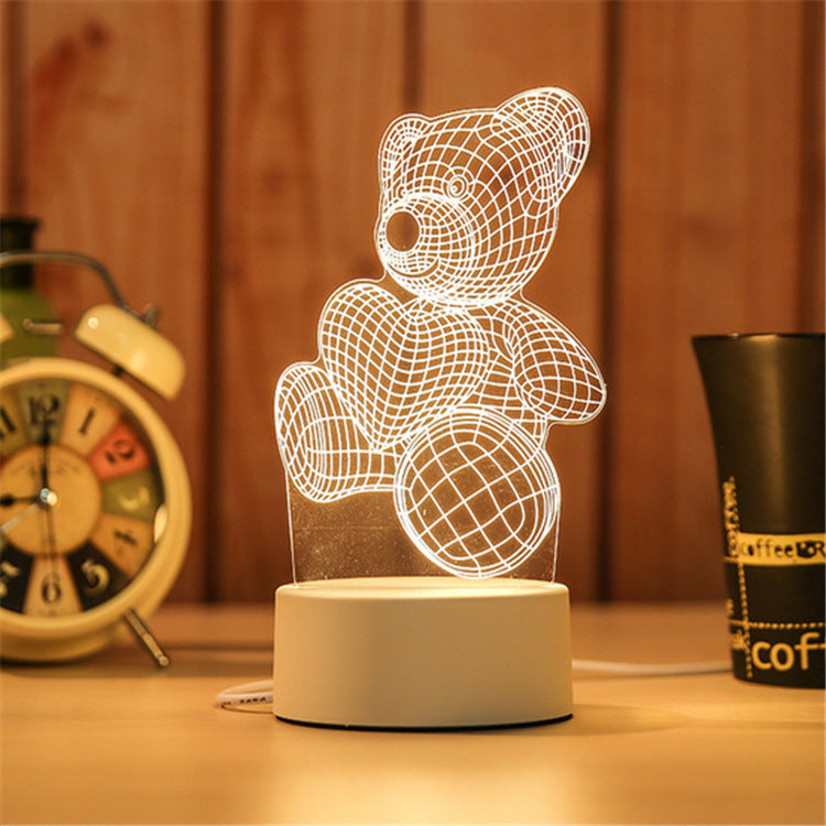 Magic night light for the bedside table