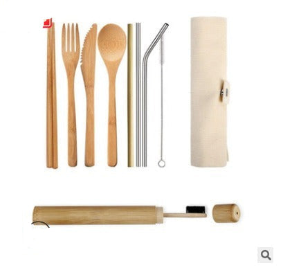 Reusable Bamboo Cutlery with Case – Take it everywhere
