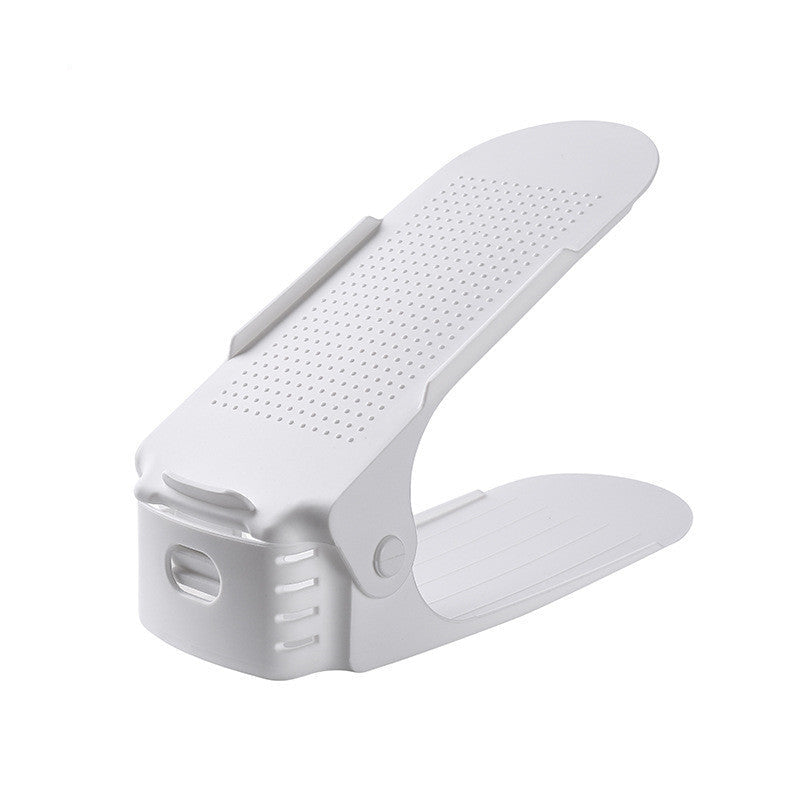 Double Shoe Shelf - Stackable Shoe Storage Organizer