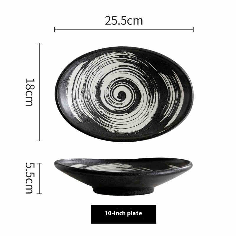 Stora porslinstallrik i unik design