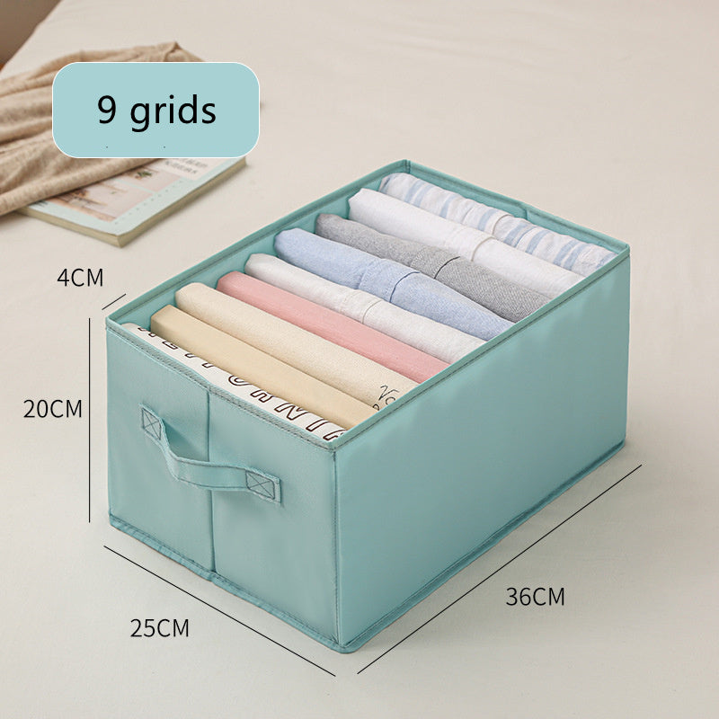 Clothing and underwear storage box in a sleek design