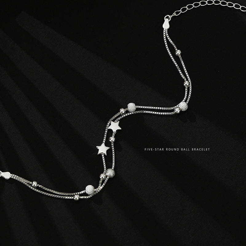 Stjärnarmband i dubbel länk