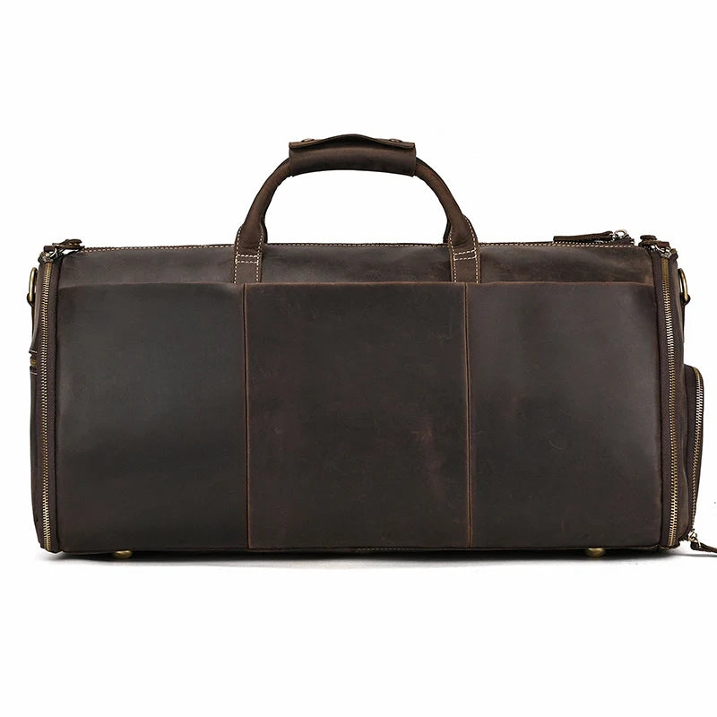 Luxury Leather Duffel Bag for Business Travel
