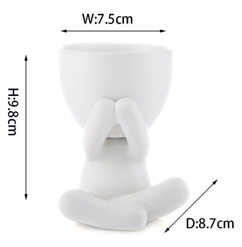 Luxurious flower pot with creative design