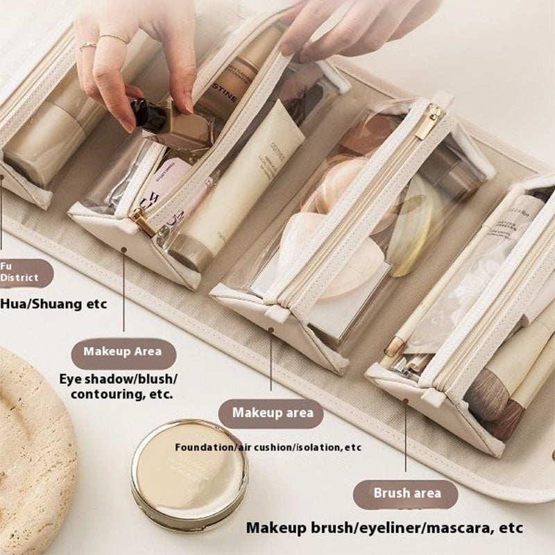 Large capacity makeup bag for the modern woman