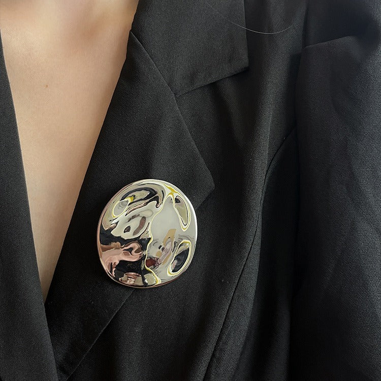 Geometric brooch - French retro design