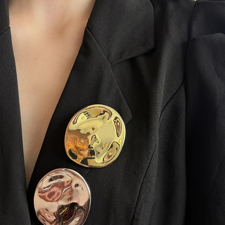 Geometric brooch - French retro design