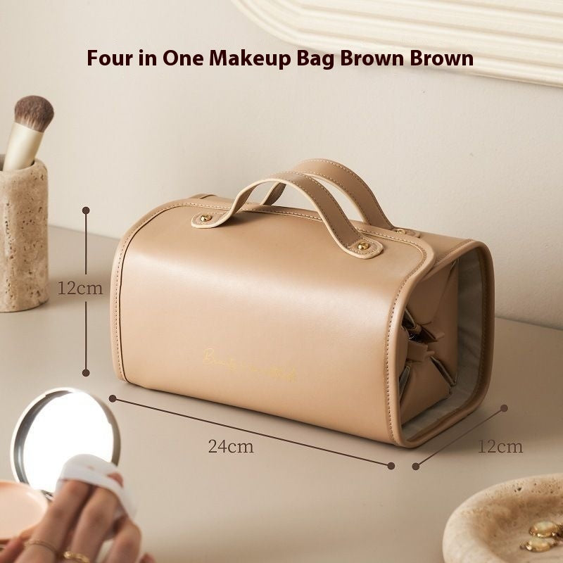 Large capacity makeup bag for the modern woman