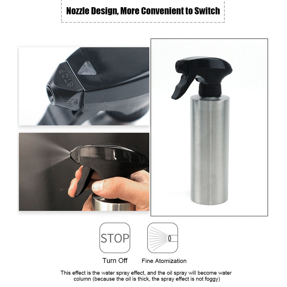 Spray Bottle Stainless Steel Oil Sprayer Dispenser Olive Oil Spray Bottle Cooking Grilling Tool