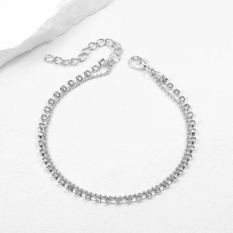 Strass smycke för ankeln