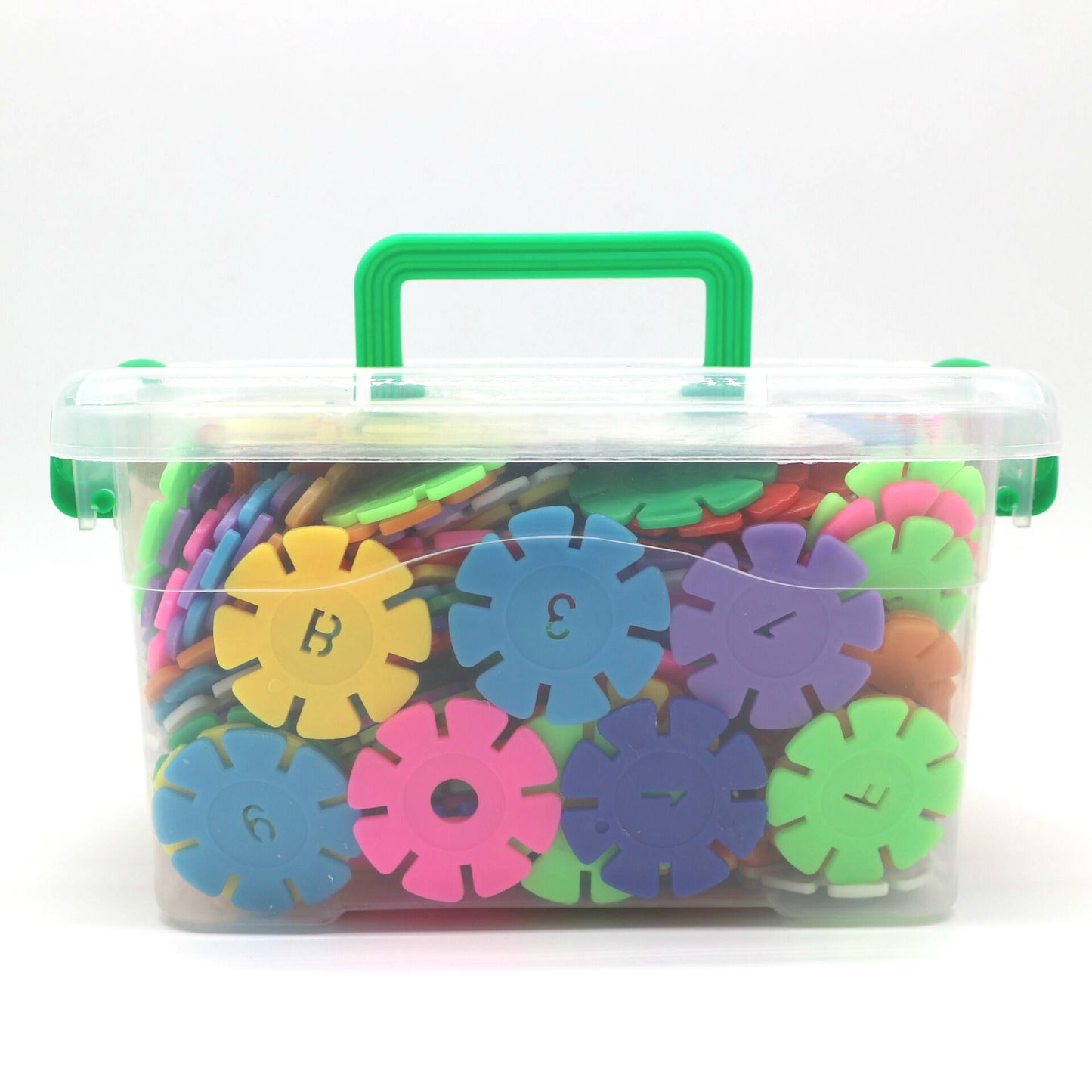 Snöflingepussel i plast