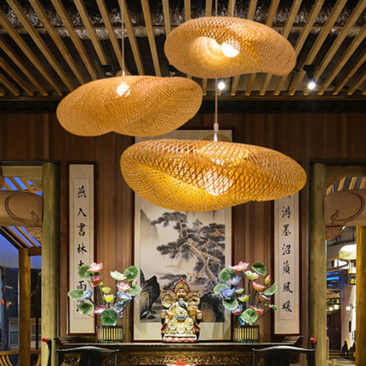 Lyxig bambu taklampa