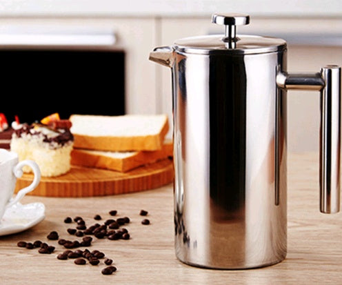 Kaffepresskanna i rostfritt stål