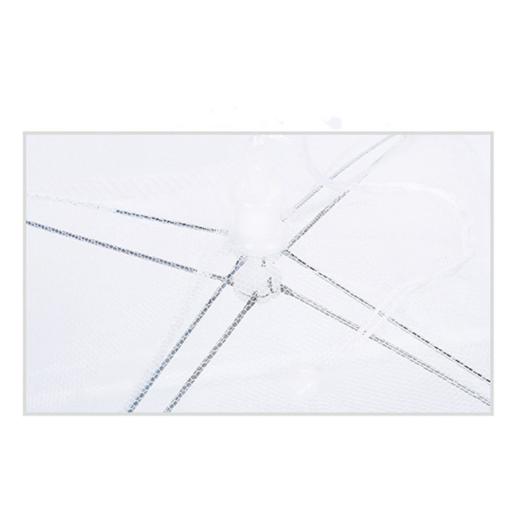 Rektangulärt matskydd med avtagbart nät