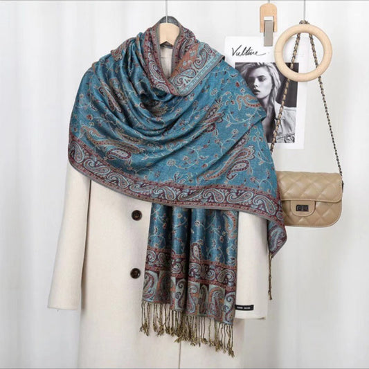 Bohemisk vintage sjalar med fransar