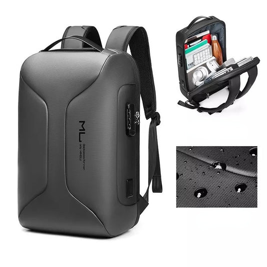 Stylish computer backpack with magical capacity!