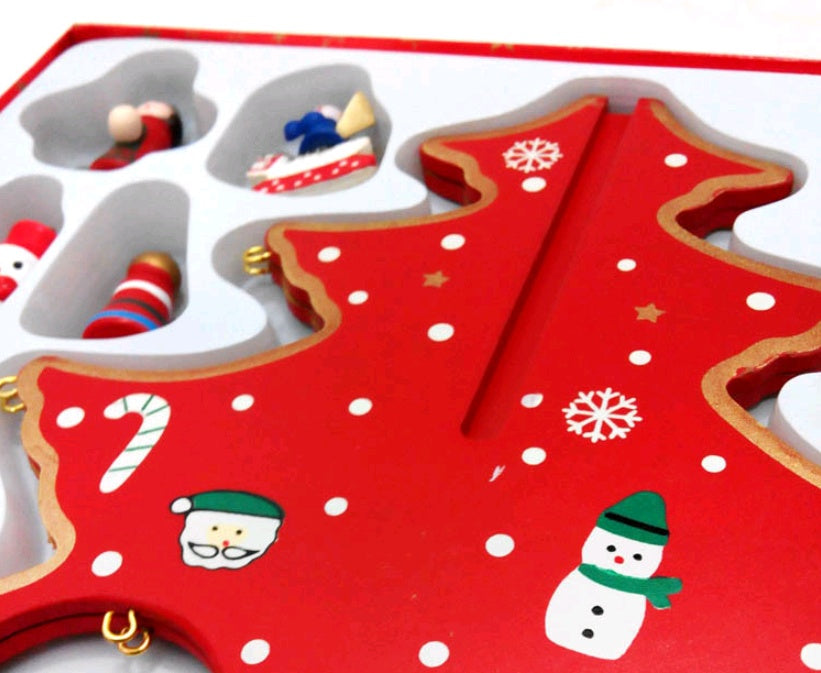 Kreativ träjulgran med pynt – en tidlös dekoration som sprider julglädje!