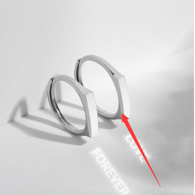 Silverringar med kärleksfullt mönster – Perfekt gåva för romantiska stunder