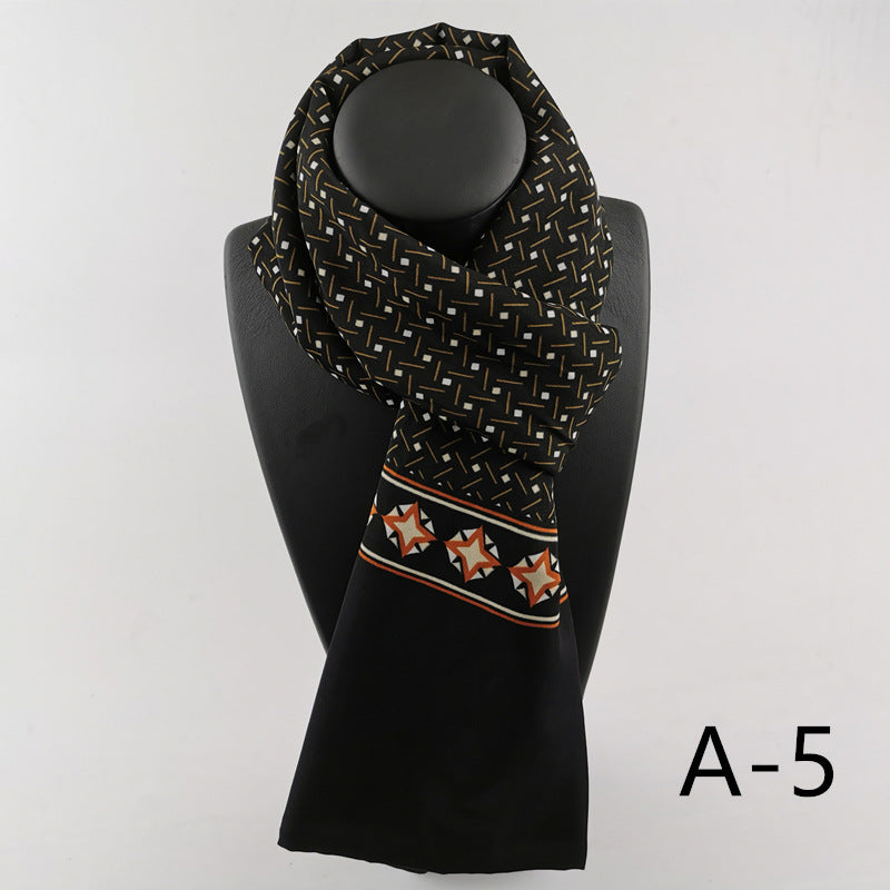 Mäns Dubbel-Lager Cashmere-Blend Halsduk för Enastående Värme