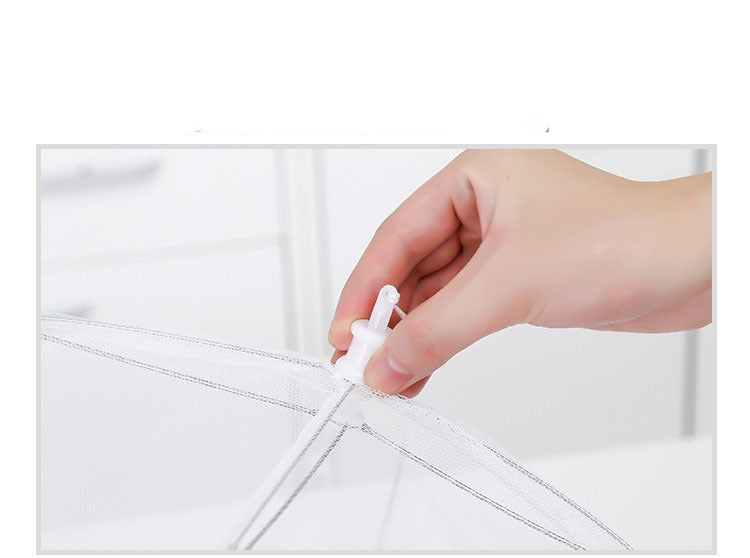 Rektangulärt matskydd med avtagbart nät