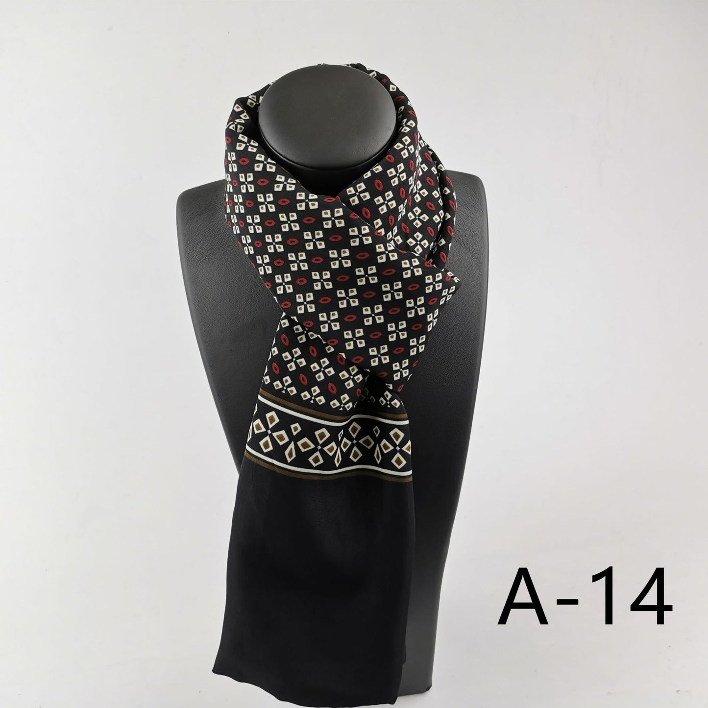 Mäns Dubbel-Lager Cashmere-Blend Halsduk för Enastående Värme