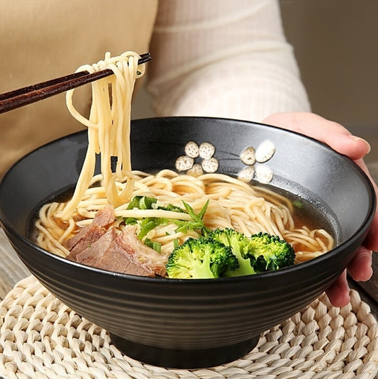 Ramen- och Soppskål med Retro Blommönster