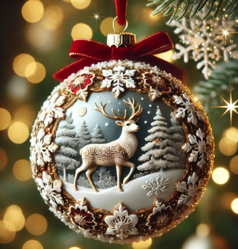 3D Julgranskulor i exklusivt utförande – låt din gran glittra med elegans