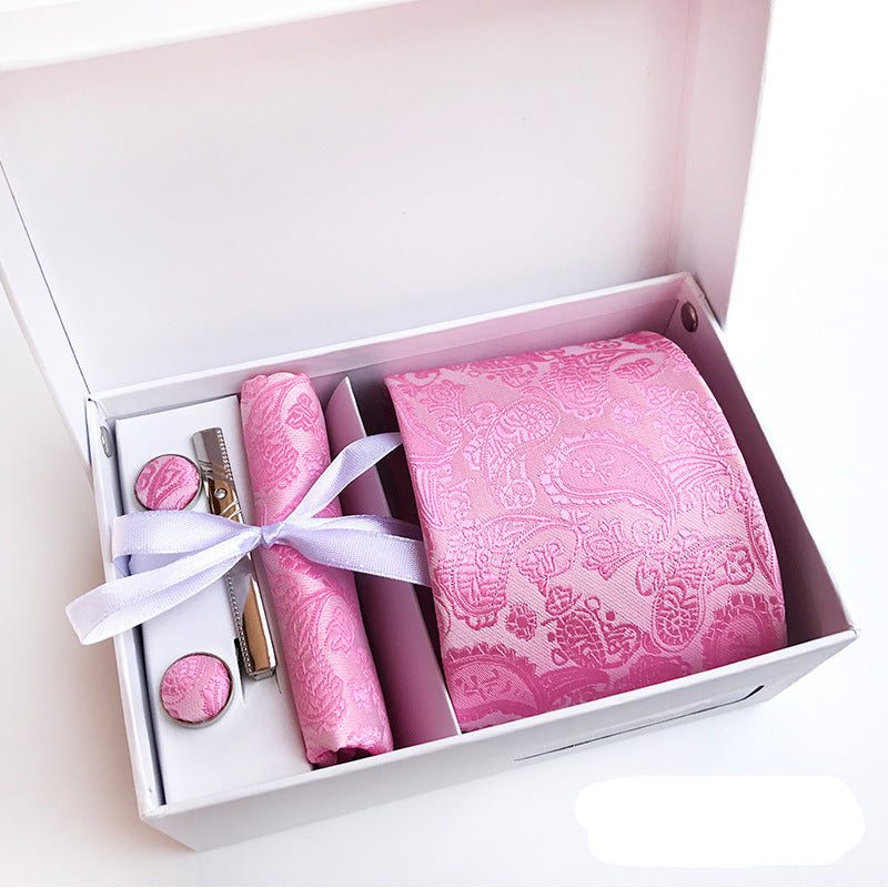 Stilrent herrset – Slips, manschettknappar & näsduk i hög kvalitet